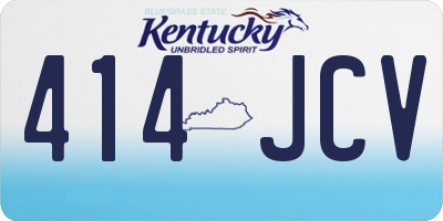 KY license plate 414JCV