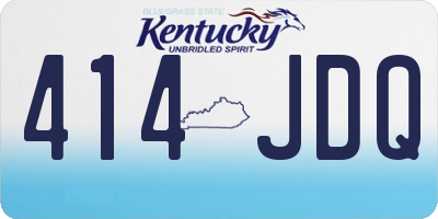 KY license plate 414JDQ