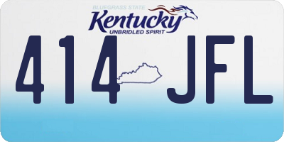 KY license plate 414JFL