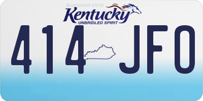 KY license plate 414JFO