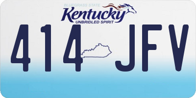 KY license plate 414JFV