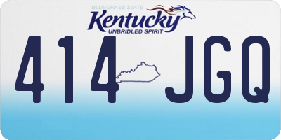 KY license plate 414JGQ