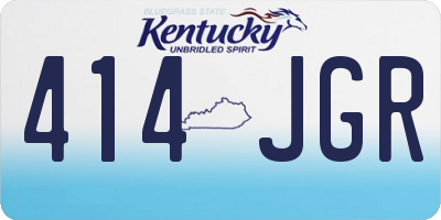 KY license plate 414JGR