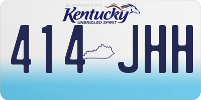 KY license plate 414JHH