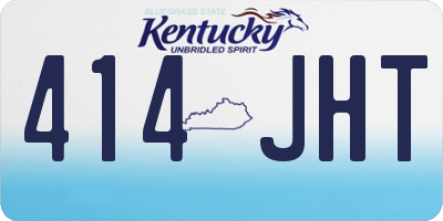 KY license plate 414JHT