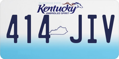 KY license plate 414JIV