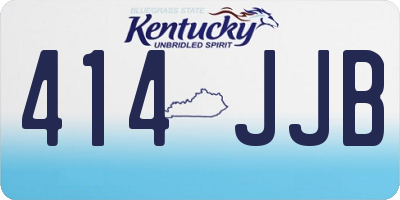 KY license plate 414JJB