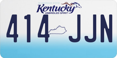KY license plate 414JJN