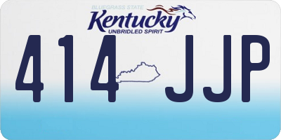 KY license plate 414JJP