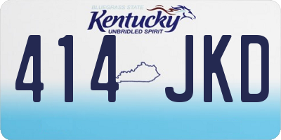 KY license plate 414JKD