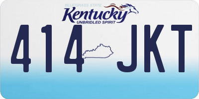 KY license plate 414JKT