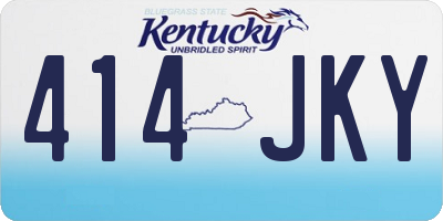 KY license plate 414JKY