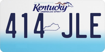KY license plate 414JLE