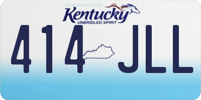 KY license plate 414JLL