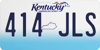 KY license plate 414JLS