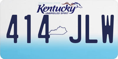 KY license plate 414JLW