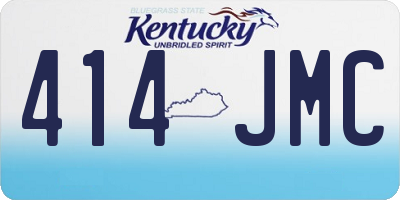 KY license plate 414JMC