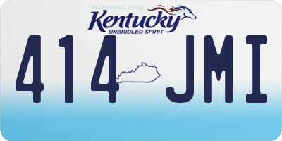 KY license plate 414JMI