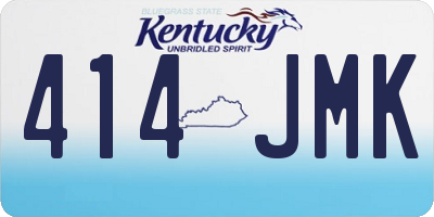 KY license plate 414JMK