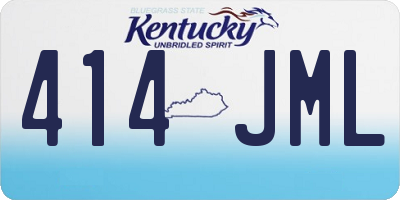 KY license plate 414JML