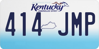 KY license plate 414JMP