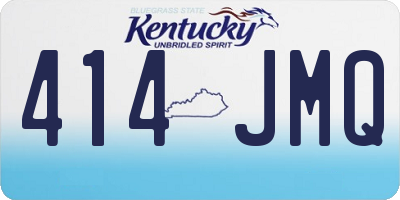 KY license plate 414JMQ