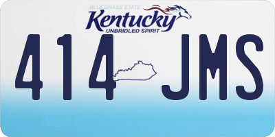 KY license plate 414JMS