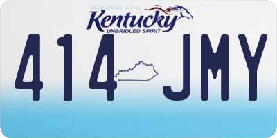 KY license plate 414JMY