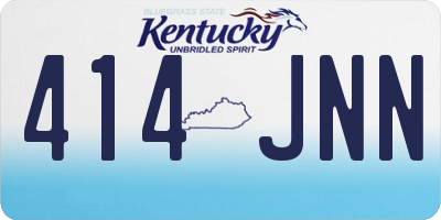 KY license plate 414JNN