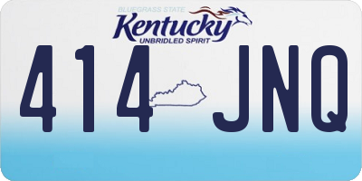 KY license plate 414JNQ