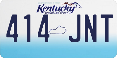 KY license plate 414JNT