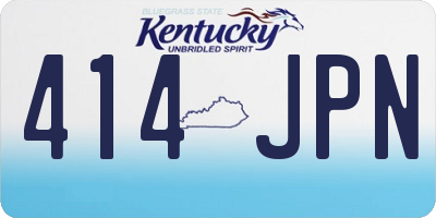 KY license plate 414JPN