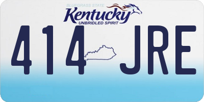 KY license plate 414JRE