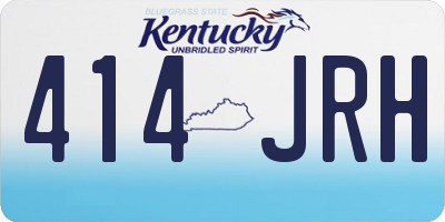 KY license plate 414JRH