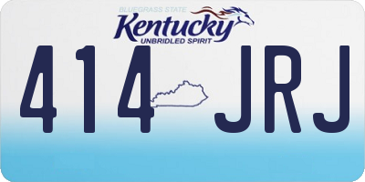 KY license plate 414JRJ
