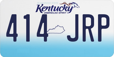 KY license plate 414JRP
