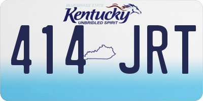 KY license plate 414JRT