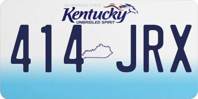 KY license plate 414JRX