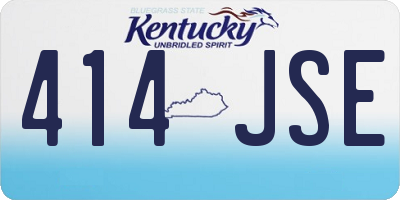 KY license plate 414JSE