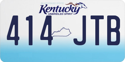 KY license plate 414JTB