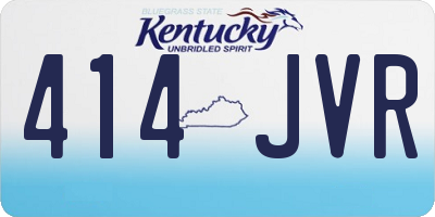 KY license plate 414JVR
