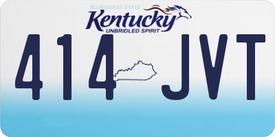 KY license plate 414JVT