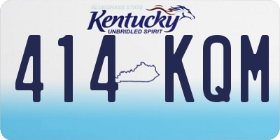 KY license plate 414KQM