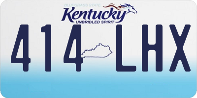 KY license plate 414LHX