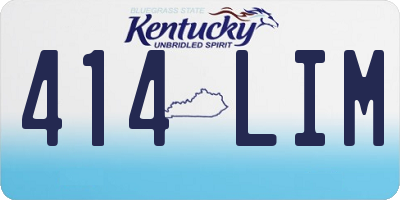 KY license plate 414LIM