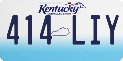 KY license plate 414LIY