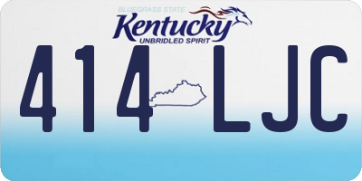 KY license plate 414LJC