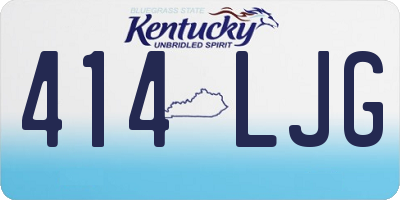 KY license plate 414LJG
