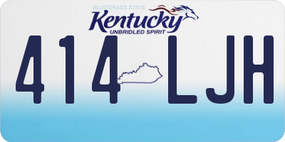 KY license plate 414LJH