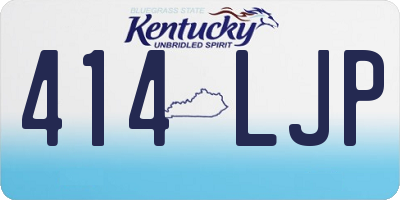KY license plate 414LJP